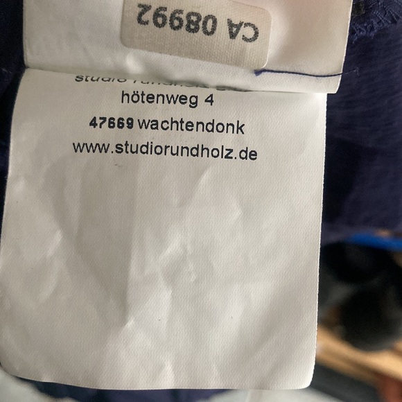 RUNDHOLZ blue linen capri pants size medium - Picture 8 of 9